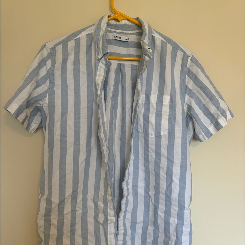 Sonoma men’s striped polo shirt size medium